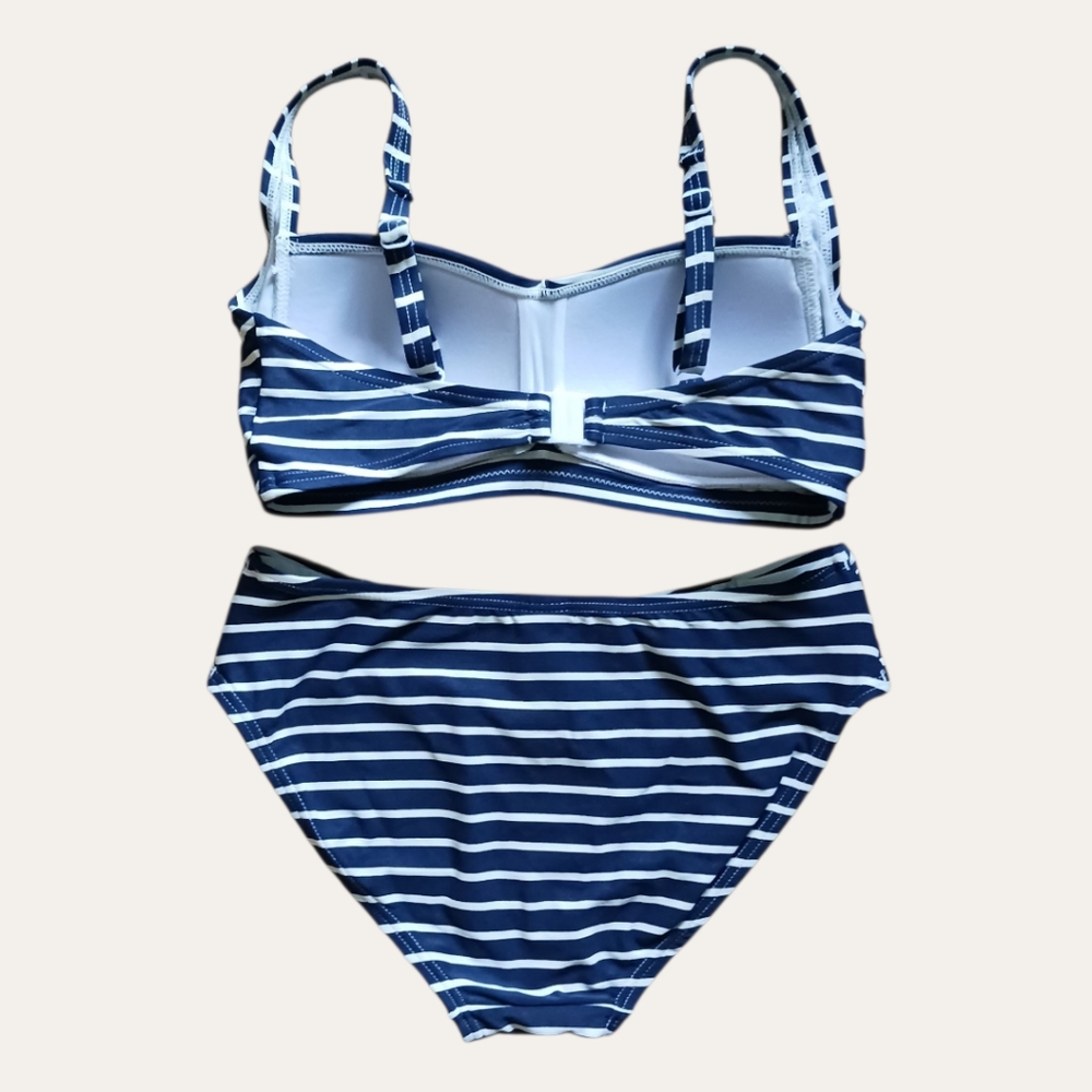🌷 Nip Tuck Striped Bikini Swimsuit Set - Picture 3 of 11